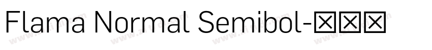 Flama Normal Semibol字体转换